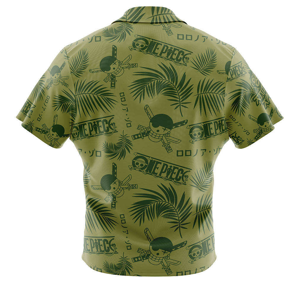 Roronoa Zoro Aloha One Piece Button Up Hawaiian Shirt - Image 2