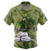 Roronoa Zoro Aloha OP Short Sleeve Hawaiian Shirt FRONT mockup - One Piece Merch Canada