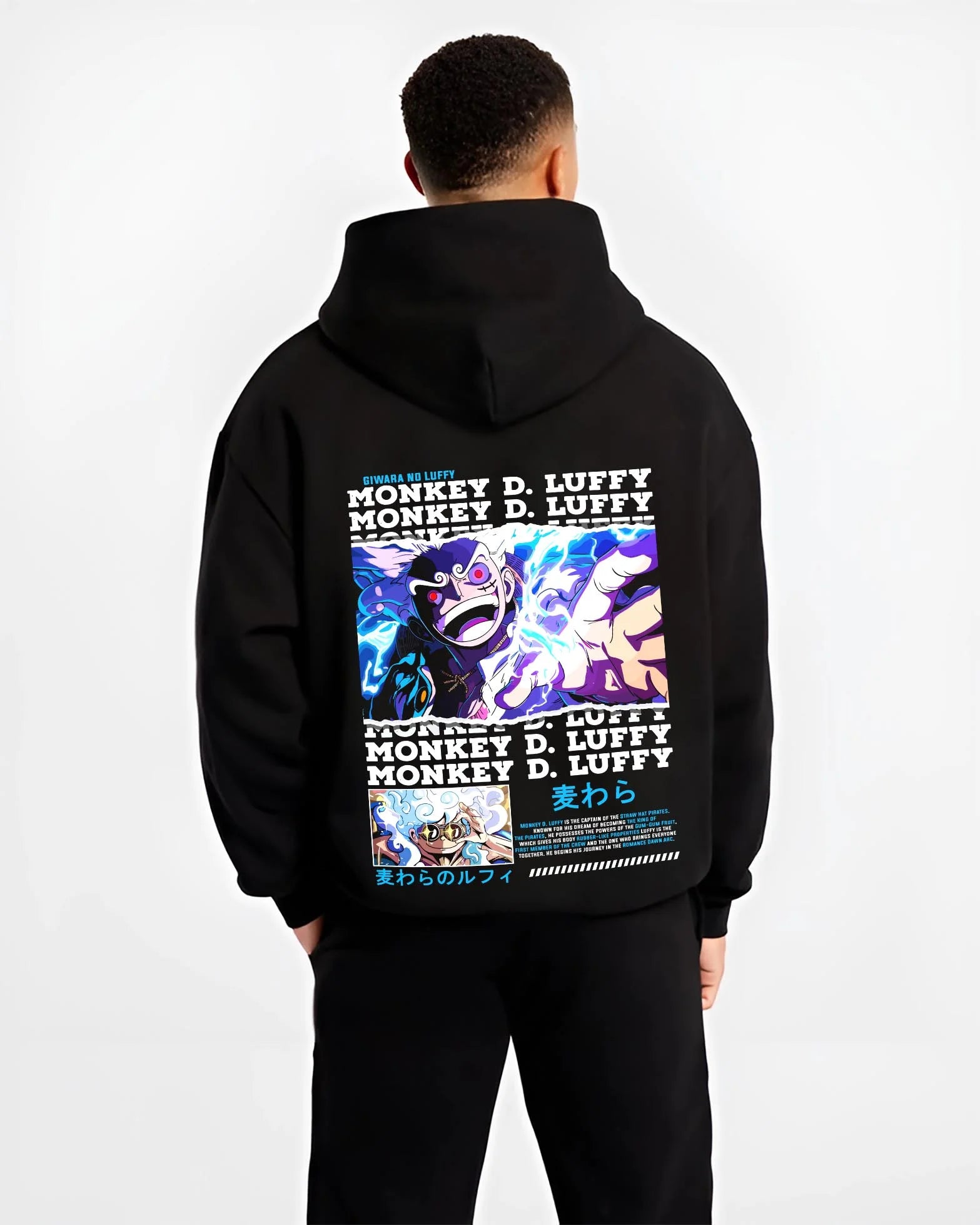 Monkey D Luffy One Piece Gum Gum Gear Hoodie - Image 2