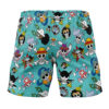 Straw Hats Jolly Roger One Piece Gym Shorts BACK mockup - One Piece Merch Canada