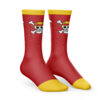 Straw Hats Luffy One Piece Socks SIDE mockup - One Piece Merch Canada