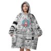 Tony Chopper Manga Panels One Piece Oodie Blanket FRONT Mockup - One Piece Merch Canada