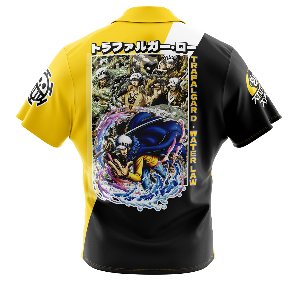 Trafalgar D. Law One Piece Button Up Hawaiian Shirt - Image 2