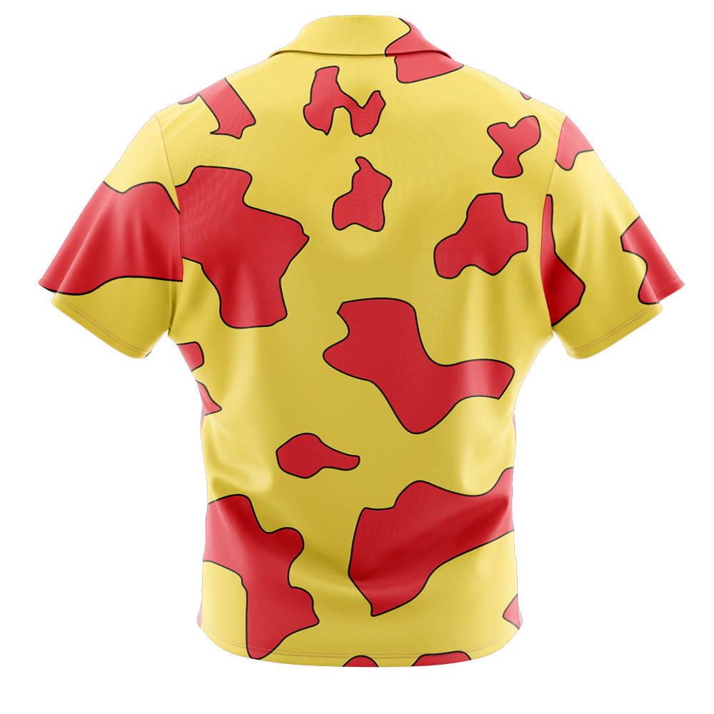 Trafalgar Law Film Red One Piece Button Up Hawaiian Shirt - Image 2