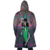 Trippy Hippie Trip Brook One Piece AOP Hooded Cloak Coat BACK Mockup - One Piece Merch Canada