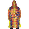 Trippy Luffy One Piece AOP Hooded Cloak Coat BACK Mockup - One Piece Merch Canada