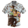 Usopp Aloha OP Short Sleeve Hawaiian Shirt FRONT mockup - One Piece Merch Canada