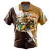 Usopp OP Short Sleeve Hawaiian Shirtt FRONT Mockup - One Piece Merch Canada