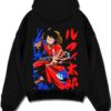 WANOCPT A.black hoodie flat back design - One Piece Merch Canada