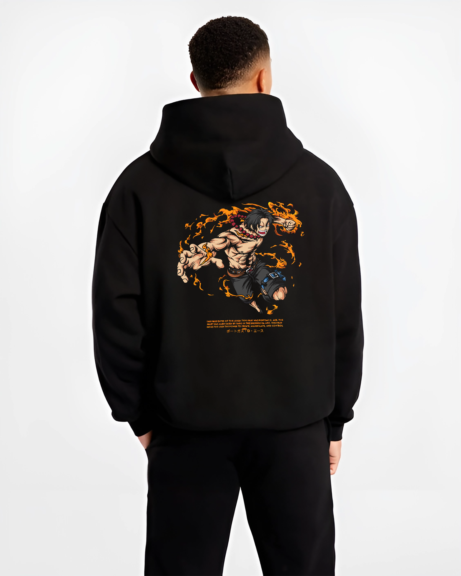 Portgas D. Ace One Piece Fire Fist Anime Streetwear Hoodie - Image 2