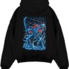 edward newgate one piece black hoodie flat back design - One Piece Merch Canada