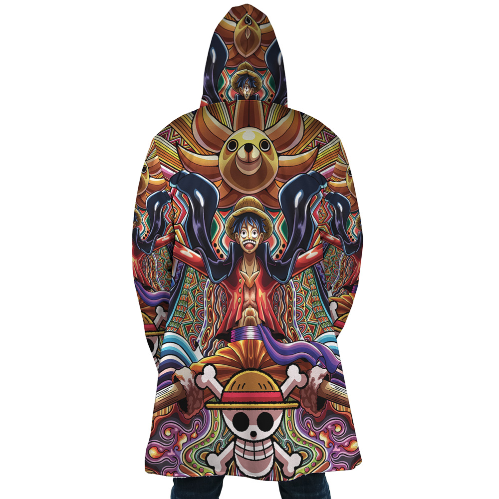 Trippy Monkey D. Luffy One Piece Dream Cloak Coat - Image 2