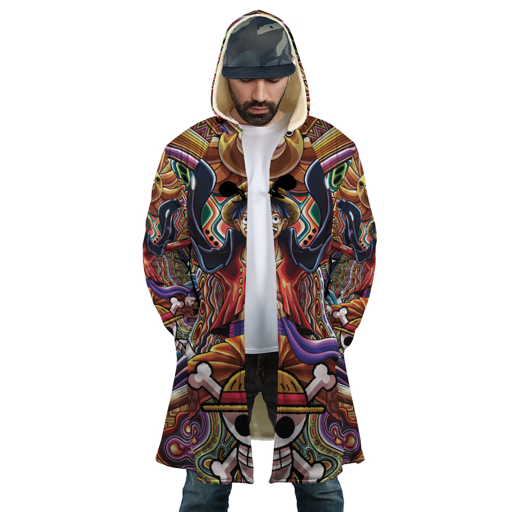 Trippy Monkey D. Luffy One Piece Dream Cloak Coat - Image 4