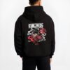 luffy one piece snakeman black hoodie male back view - One Piece Merch Canada