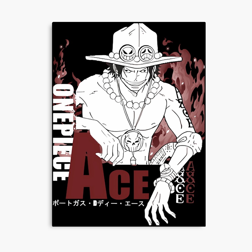 Portgas D Ace Flames Poster
