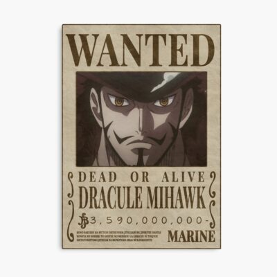 Dracule Mihawk Wanted Poster Poster