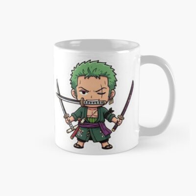 Chibi Zoro Anime Sticker Mug