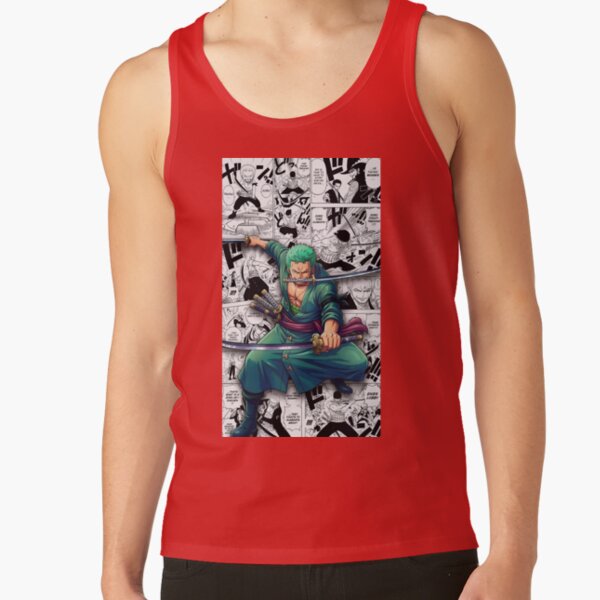 Roronoa Zoro Unbreakable Spirit Tank Top - Image 4