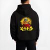 retro manga parody black hoodie male back view - One Piece Merch Canada