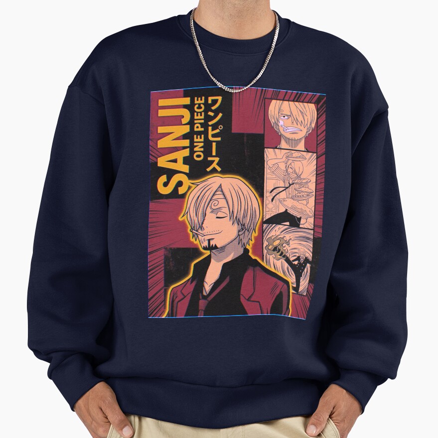 Sanji Retro Video Game Poster Sweatshirt - Image 5