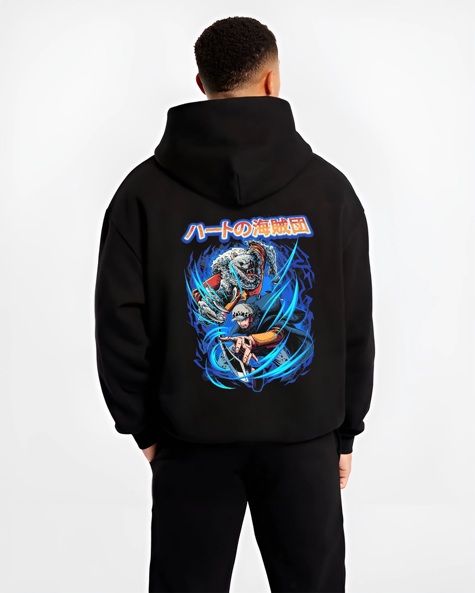 Trafalgar Law & Bepo One Piece Heart Pirates Hoodie - Image 2