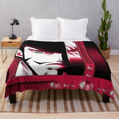 Dracule Mihawk Greatest Swordsman Throw Blanket