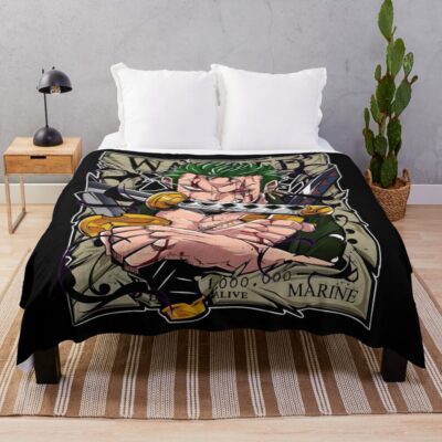 Roronoa Zoro King Of Hell Throw Blanket