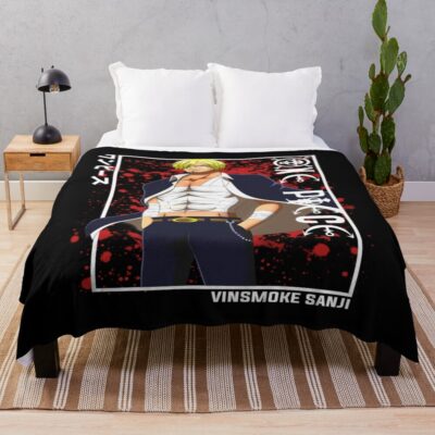 Sanji Charismatic Straw Hat Throw Blanket