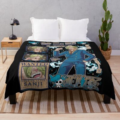 Vinsmoke Sanji Black Leg Throw Blanket