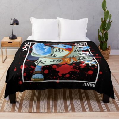Jinbe Knight Of The Sea Throw Blanket
