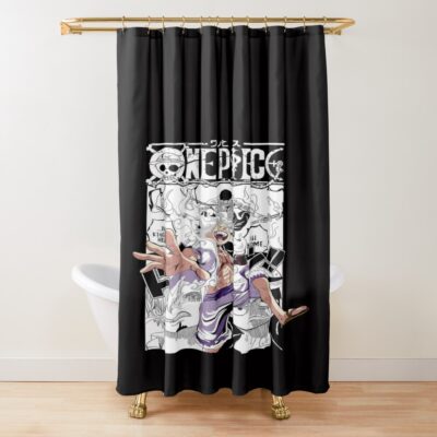 One Piece Epic Manga Panels Shower Curtain