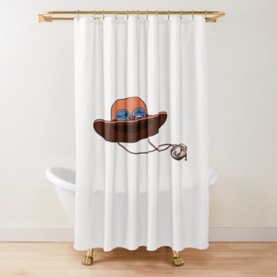 Portgas D Ace Hat Shower Curtain