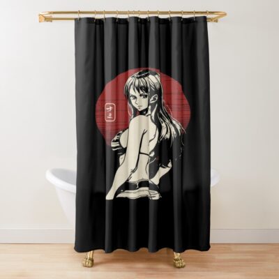 Nami Windswept Sunset Design Shower Curtain