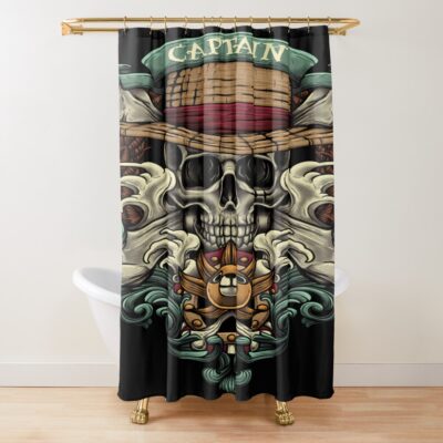 Monkey D Luffy The Captain Shower Curtain