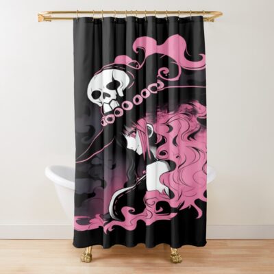 Perona Ghost Princess Graffiti Shower Curtain