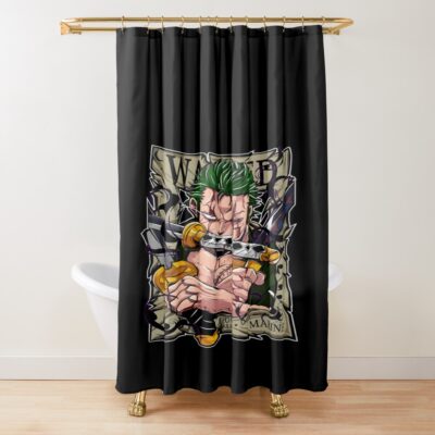 Roronoa Zoro King Of Hell Shower Curtain