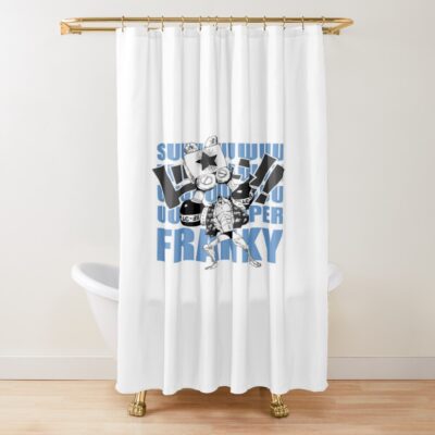 Post Timeskip Cyborg Franky Shower Curtain