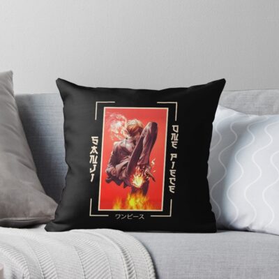 Sanji Kicking Star Warrior Throw Pillow