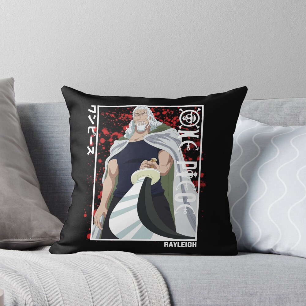 Rayleigh Legendary Pirate Mentor Throw Pillow