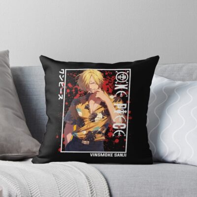 Sanji Straw Hat Cook Throw Pillow