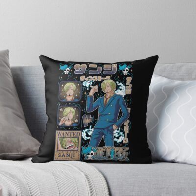 Vinsmoke Sanji Black Leg Throw Pillow
