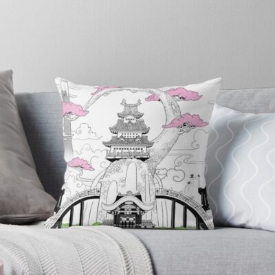 Wano Country Samurai Legacy Throw Pillow