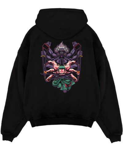Zoro Asura One Piece Straw Hat Anime Battle Hoodie