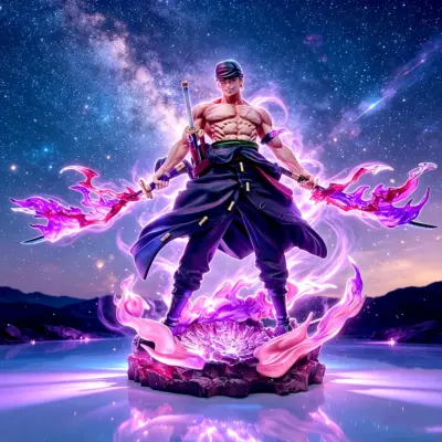 One Piece Roronoa Zoro 28cm PVC Action Figure Model