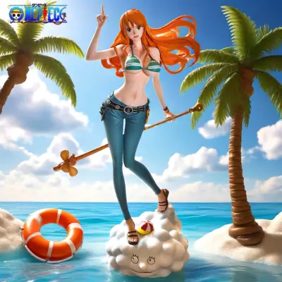 One Piece Nami 22cm PVC Desktop Action Figure Model