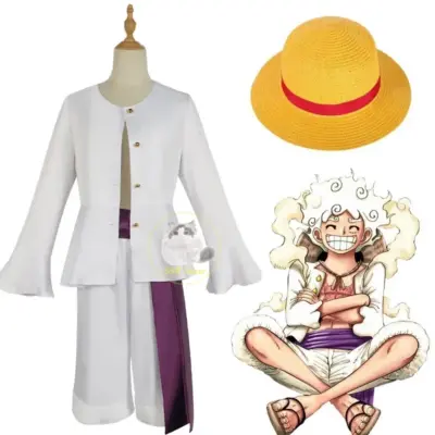 One Piece Luffy Nika Fifth Gear Wano Country Cosplay Costume