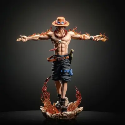 28cm One Piece Portgas D. Ace PVC Collectible Action Figure